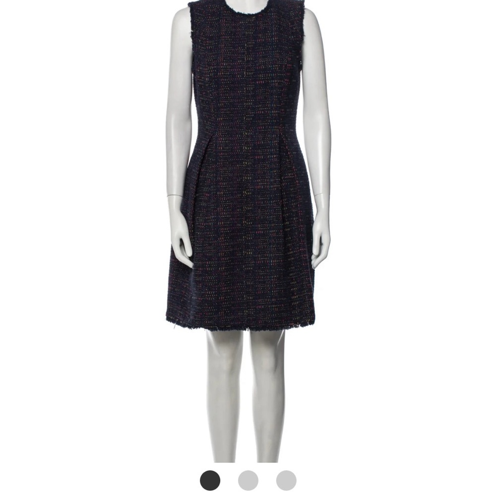 Rebecca Taylor sleeveless A line dress in size 6. Dark Navy, almost black.